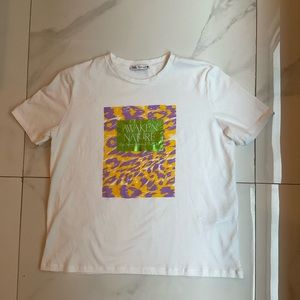 Zara t-shirt Awaken Nature women’s size small.